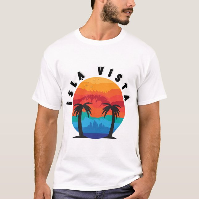 T-shirt Funny Isla Vista Ca Beach (Devant)