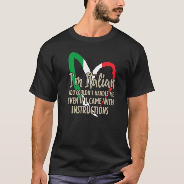 T-shirt Funny Italian Sayings Im Italian Premium (Devant)