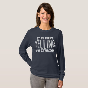 T-shirt Funny Italie pas hurler je suis Italien Italien Pl