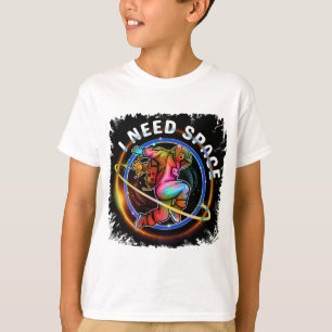 T-SHIRT FUNNY J'AI BESOIN D'ASTRONAUT ESPACE GALAXY