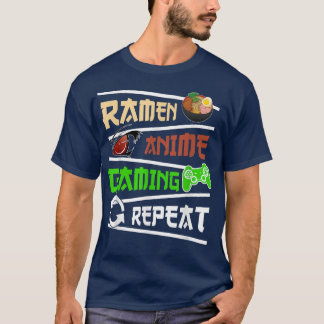 T-shirt Funny Japanese Manga Anime Gaming Anime Ramen Game