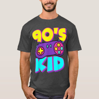 T-shirt Funny Jeux Vidéo pour enfants des années 90 du jou