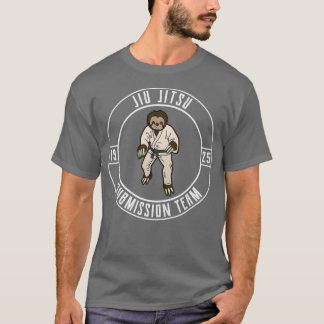 T-shirt Funny Jiu Jitsu Sloth Team BJJ and Grappling
