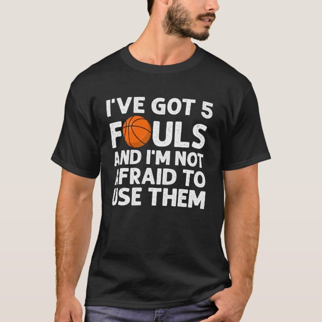 T-shirt Funny Joueur De Basket-ball Bonbons Cadeaux 5 Vola (Devant)