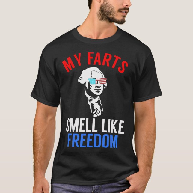 T-shirt Funny Juillet 4 Party - Funny George Washington Te (Devant)