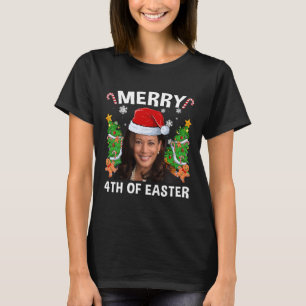 T-shirt Funny Kamala Harris Noël Santa Hat Joyeux 4e