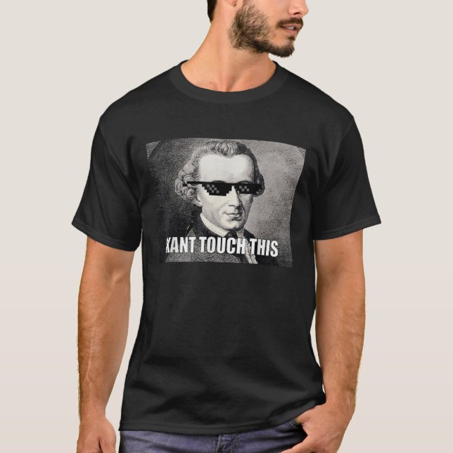 T-shirt Funny Kant Touch Ce Mème De Philosophie Hilaire T (Devant)