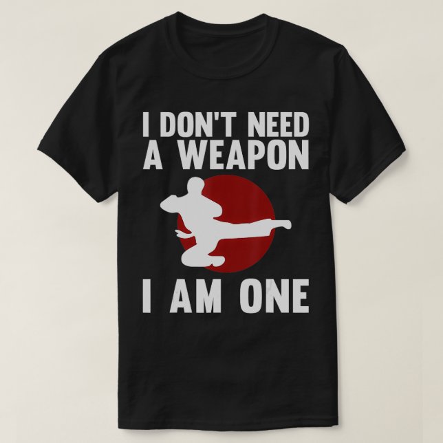T-shirt Funny Karate For Men Women Taekwondo Martial Arts  (Design devant)