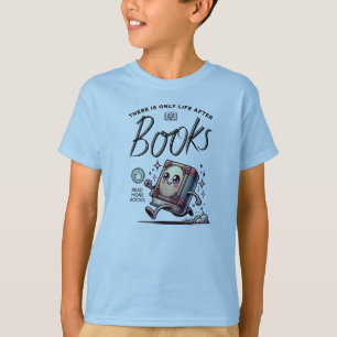 T-shirt Funny Kawaii Livre avec devis Lire plus de livres