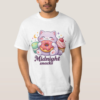 T-Shirt Funny Kawaii Purple Cat