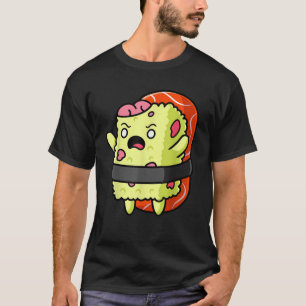 T-shirt Funny Kawaii Sushi Zombie Halloween Foodie Nigiri