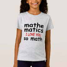 Funny Kid Math Cadeaux Mathematican Amour So Math