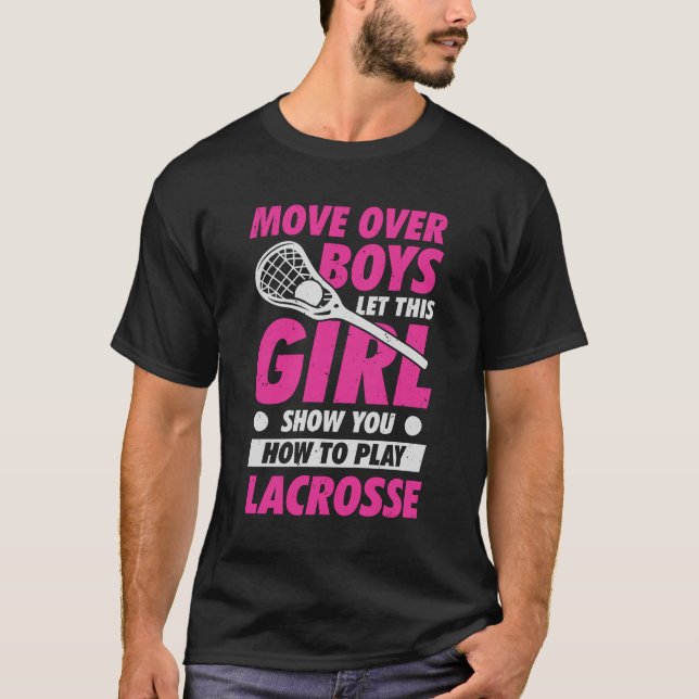 T-shirt Funny Lacrosse Player Girl Gift (Devant)