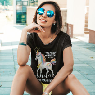 T-shirt Funny Légendaire Créature Mystique Unicorn