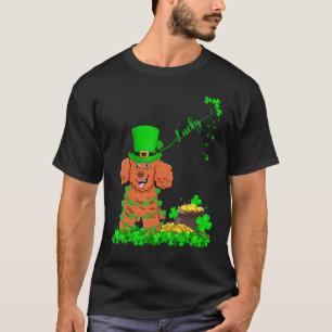 T-shirt Funny Leprechaun Casquette Lucky Toy Poodle Chien