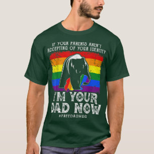 T-shirt Funny LGBTQ Gay Pride In Your Dad Free Dad Hugs