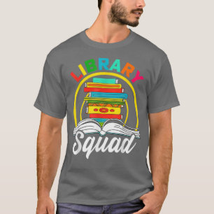 T-shirt Funny Library Squad Librarian Bookworm Reading Boo