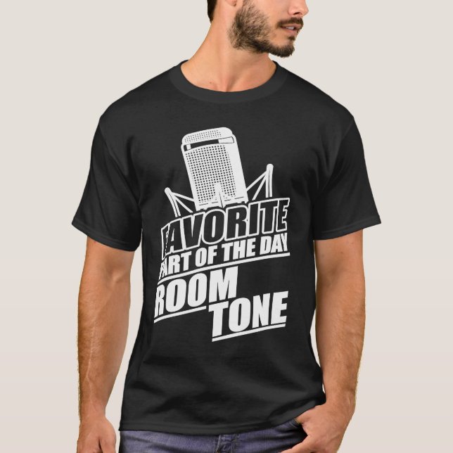 T-shirt Funny Location Sound Recordist Room Tone (Devant)
