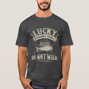 T-shirt Funny Lucky Trout Pêche Graphisme Pour Femmes Homm