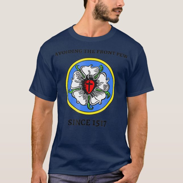 T-shirt Funny Lutheran Culture Front Eglise Pew Joke Tee (Devant)