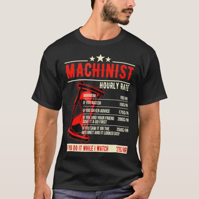 T-shirt Funny Machinist (Devant)