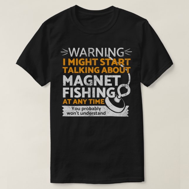 T-shirt Funny magnet fishing  (Design devant)