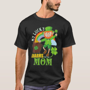 T-shirt Funny Maman Paddy Day St patrick Lucky Charms Call