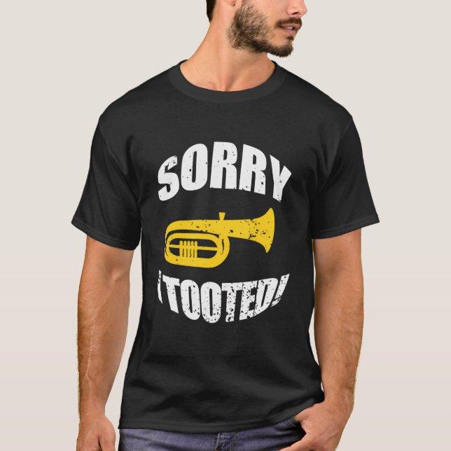T-shirt Funny Marching Band Tuba Player (Devant)