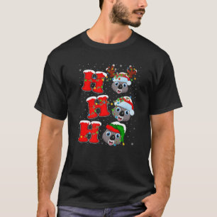 T-shirt Funny Matching Family Santa Ho Ho Ho Koala Christm