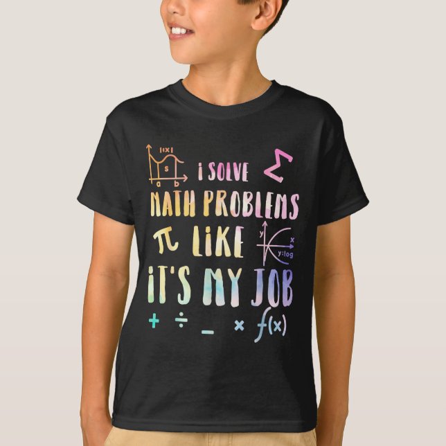 T-shirt Funny Math Quote For Teacher Student Stem Geek Gif (Devant)