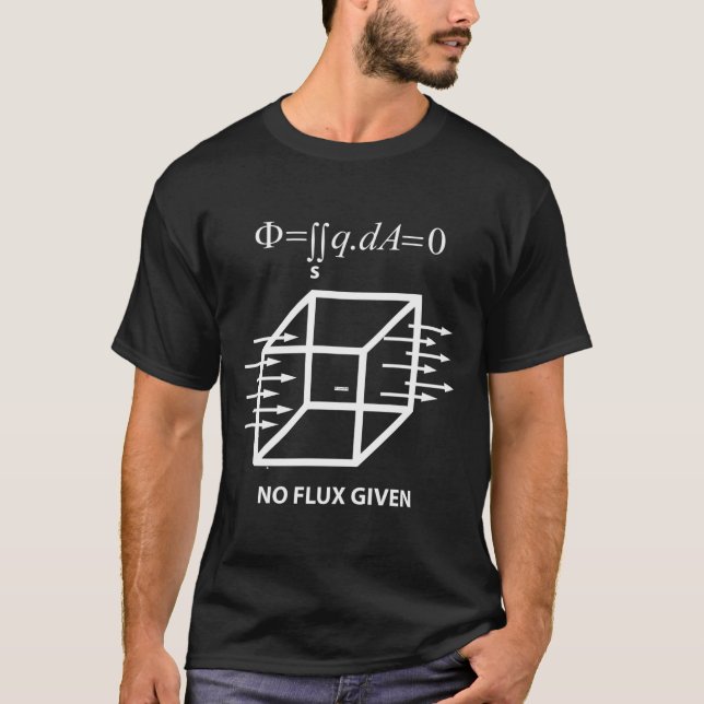 T-shirt Funny Math Science Ingénieur électrique Gauss Law  (Devant)