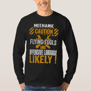 T-shirt Funny Mécanique Entretien Homme Garage Cars Techni