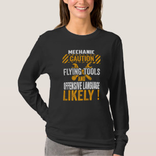 T-shirt Funny Mécanique Entretien Homme Garage Cars Techni