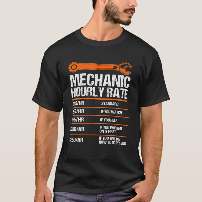 T-shirt Funny Mécanique Horaire Note Future Mécanique (Devant)