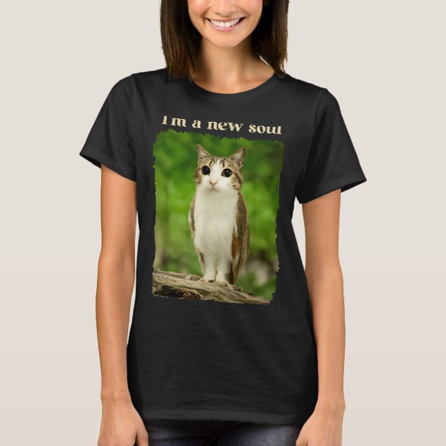 T-shirt Funny Meowl Meme, Cat Owl Meme Brainrot Gen Alpha  (Devant)
