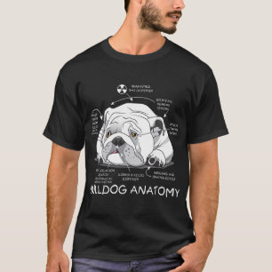 T-shirt Funny mignon Français Bulldog Anatomie Chien Biol