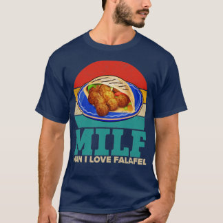 T-shirt Funny Milf Falafel Retro Vintage MILF Homme I Love