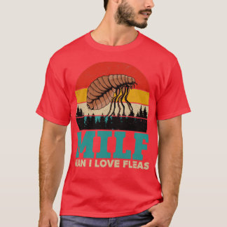 T-shirt Funny Milf Flea Retro Vintage MILF Homme I Love Fl