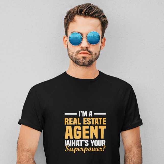 T-shirt Funny Minimalist Real Estate Agent Superpower (Funny Minimalist Real Estate Agent Superpower T-Shirt)