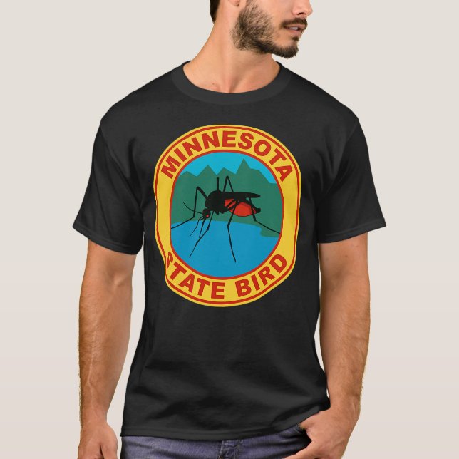 T-shirt Funny Minnesota Mosquito State Bird (Devant)