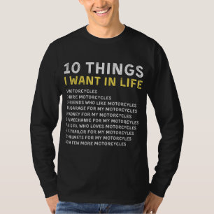 T-SHIRT FUNNY MOTORCYCLE CADEAU IDÉE HOMMES QUI AIMENT MAR