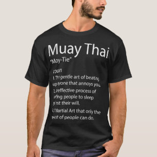 T-shirt Funny Muay Thai Boxe Muay Thai Définition Muay Tha