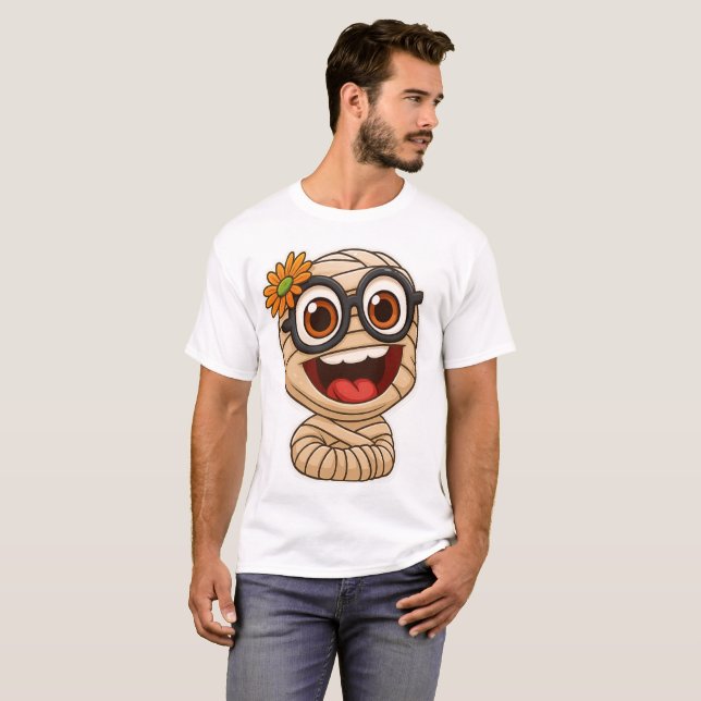 T-shirt Funny Mummy Sticker (Devant entier)
