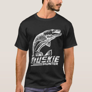 T-shirt Funny Muskellunge Poisson Muskie Hunkie Pêche au M