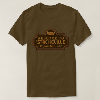 T-shirt Funny Mustache Mo Affiche de bienvenue