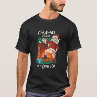 T-shirt Funny Naughty Père Noël Dirty Food Pun Roasting Nu