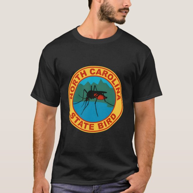 T-shirt Funny North Carolina Mosquito State Bird (Devant)