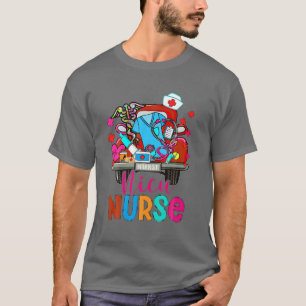 T-shirt Funny Nurse Life Mères Filles Leopard Soins de san