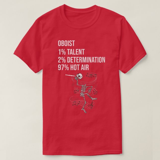 T-shirt Funny Oboist  (Design devant)