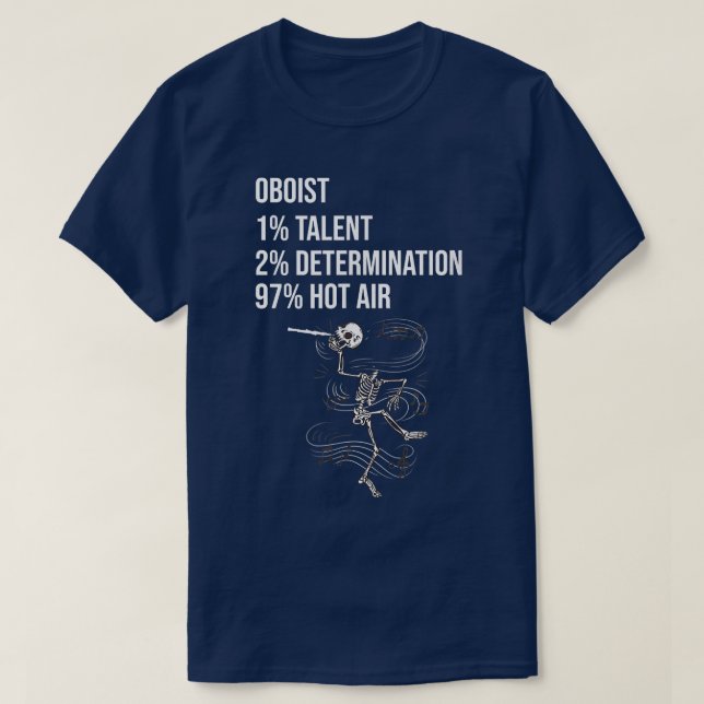T-shirt Funny Oboist  (Design devant)
